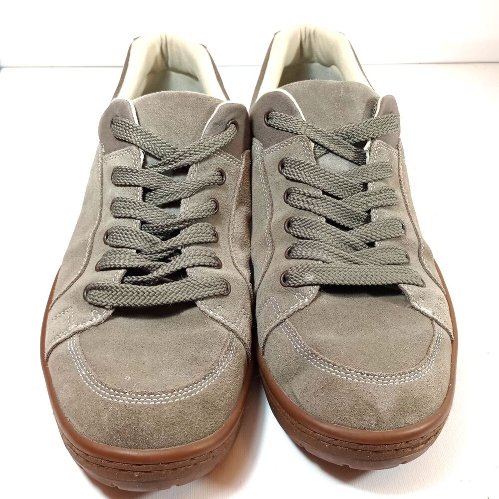 Simple Shoes OS-Suede Mens Size 13 Low Top Sneakers Taupe Grey Canvas Skate Shoe